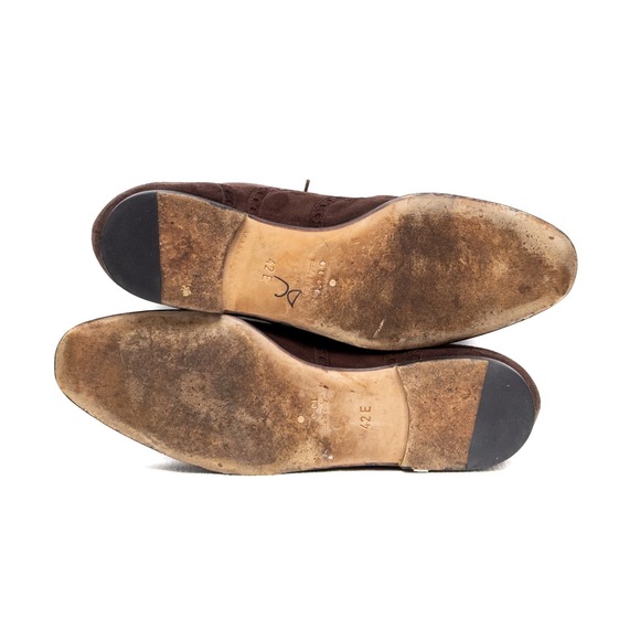 Gucci Men\'s Brown Suede Wingtip Oxford Brogue‎  Shoes – Size 42 E/US 9 main image 7